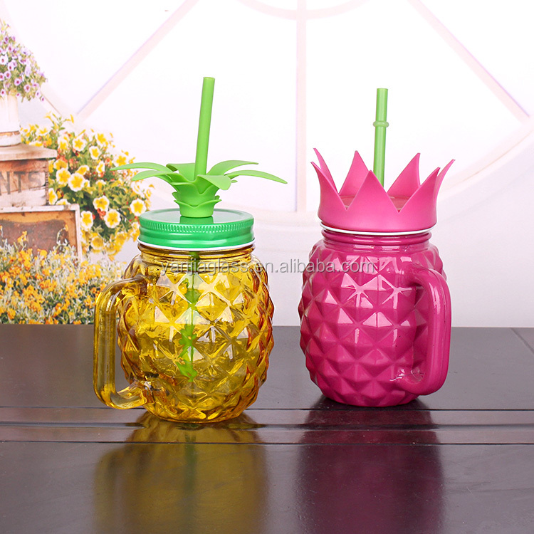 pineapple shaped mason jar with lids glass mason jars