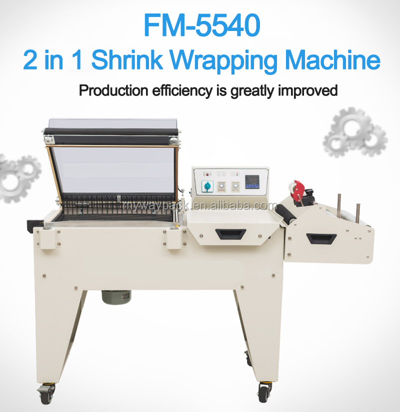 Semi Automatic POF PVC PP PE Film Box Carton Thermal Heat L Bar Type Sealing Shrink Warp Packing Machine