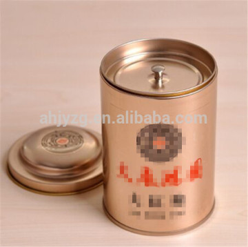 black tea tin box package