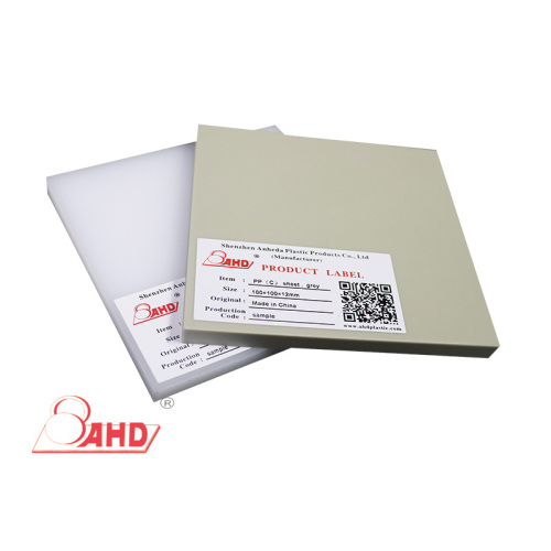 Extruded Polypropylene PP Solid Plastic Sheets