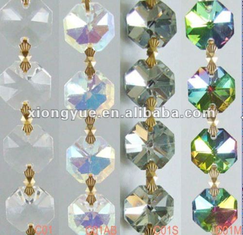 crystal chandelier chain octagon beads chain decoration