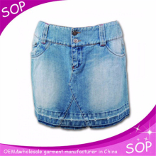High quality office ladies short skirt designs mini denim pancil skirts women