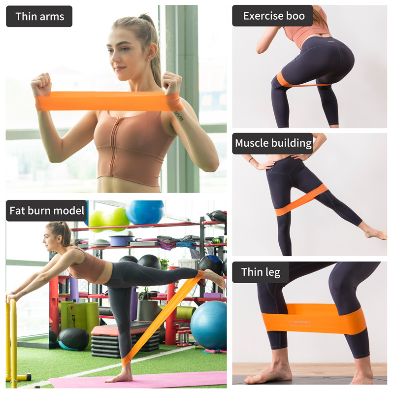 Bandas de resistência ao loop de fitness de impressão personalizadas Conjunto de bandas