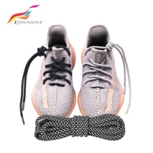 Wholesale Customized Polyester Reflective Runner Round Rope Shoe Laces for Safety