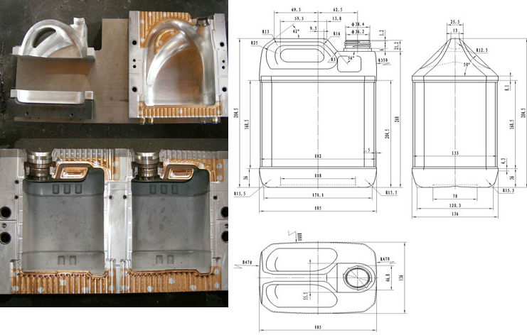 Plastic bottle making machine PC PE PET / HDPE PP ABS blow moulding machine/ bottle blowing molding