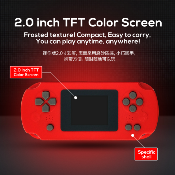 Portable Handheld Game Consoles Mini Video Game Console Children Gifts Built-in 268 Retro Game