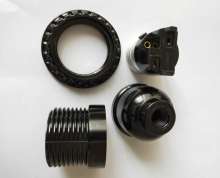 Black Phenolic E26 Lamp Holder with Ring Threads Out Shell