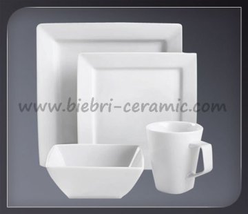 White Stoneware Dinnerware Sets
