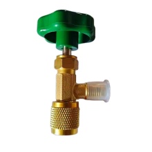Male Thread 1/4 SAE Female Thread 7/16- 28 UNF Brass Valve Can Tap