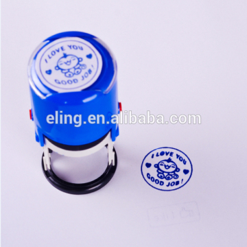 Office Self Inking Round Stamp Plastic Stamp