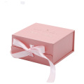 Pink Ribbon Box Προσαρμοσμένη συσκευασία σκουλαρίκι κοσμήματος