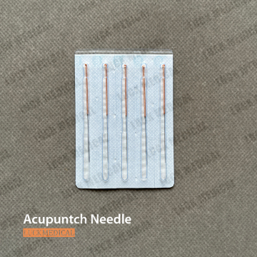 Disposable sterile acupuncture and moxibustion needle