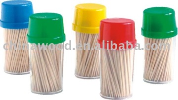 wooden toothpick barrel packed