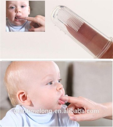 silicone baby toothbrush baby finger toothbrush