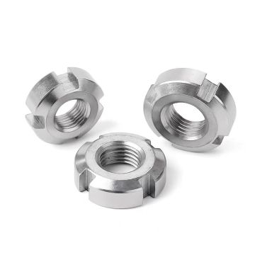 Stainless Steel Custom Slotted Round Lock Bearing Nuts Sleeve Nuts