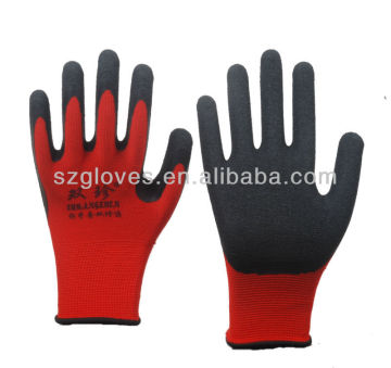 black latex glove