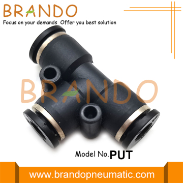 PUT Union Tee Push-To Connect Pneumatic Hose Fitting
