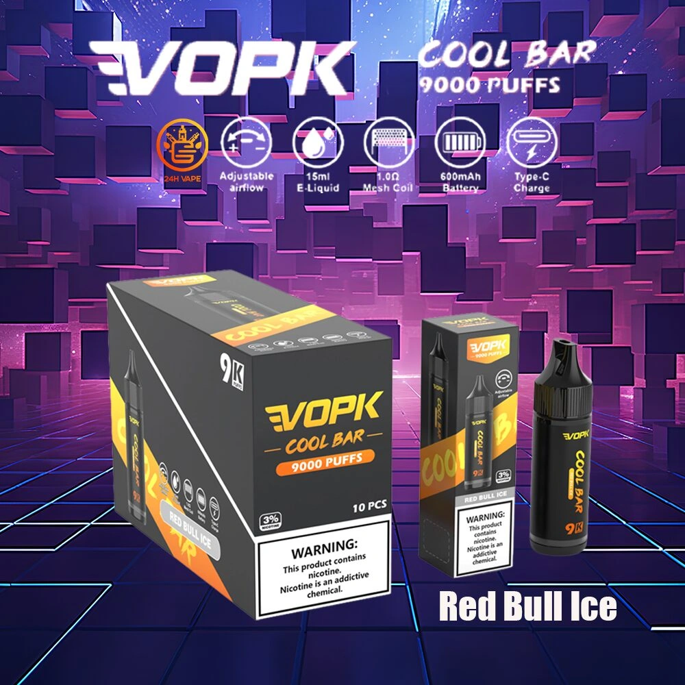 VOPK Cool Bar 9000 Puffs VAPE POLAND Fabrikant fan Sina