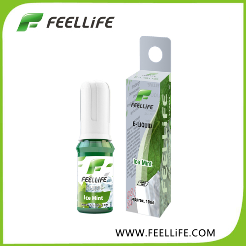 Feellife Ice Mint E Liquid, Safety Bottle and Label Design