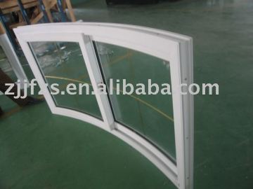 PVC Bow Window with grids, PVC Bow Window with good quality