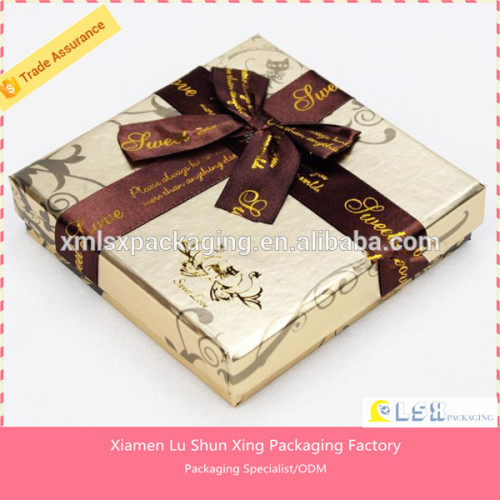 Clear High Quality Chocolate Packaging Paper Box from Xiamen