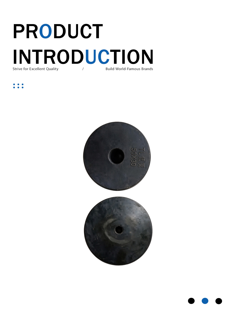 Isolador de vibração cilíndrica de borracha Rubber Cylindrical Vibration Isolator