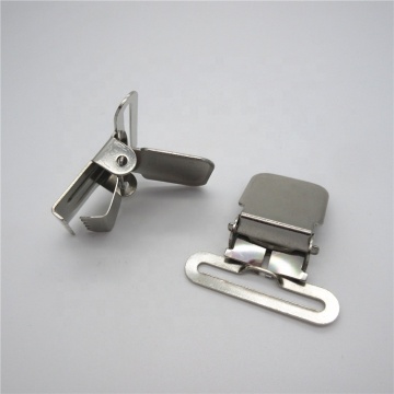 Factory Supply 40mm Strong Suspender Clips for Men