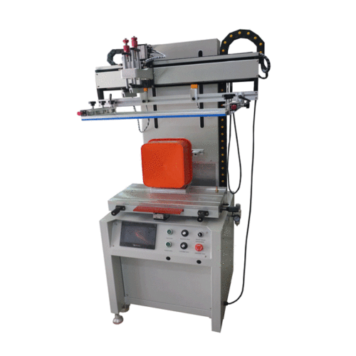 Máquina de impressão de tela simples de caixa de plásticos