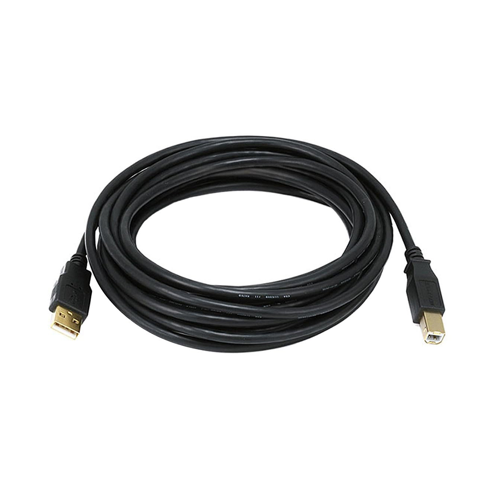 Gold-Plated USB-A Male to USB-B 0 Cable