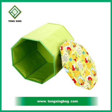 New design round non woven storage stool