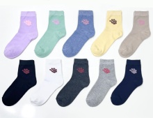 Color tube female socks