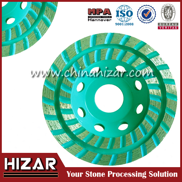 Hizar Professional Turbo High Cup Grinding Wheel For Floor