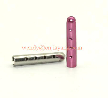 red color brass shoelace end tips cord aglet tips