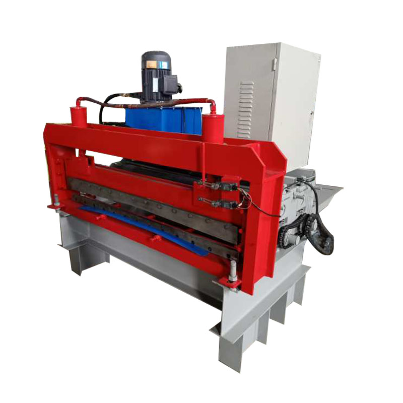 Leveling machine to cut the raw material in pieces