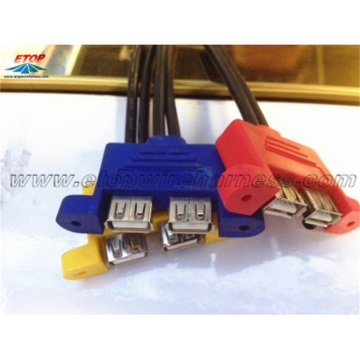 Female Dual Connector High Durability USB Connector