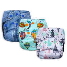 Wholesale Reusable Bamboo Charcoal AIO Baby Cloth Diapers for Newborns