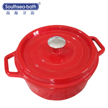 Enamel cast iron stew pot