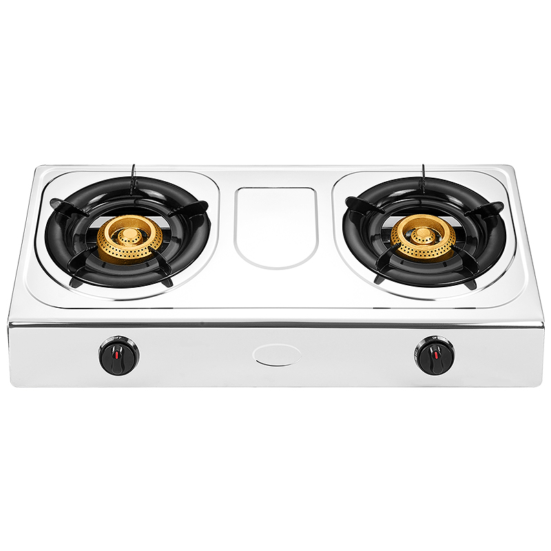 Three burners household gas stove portable cookware sets