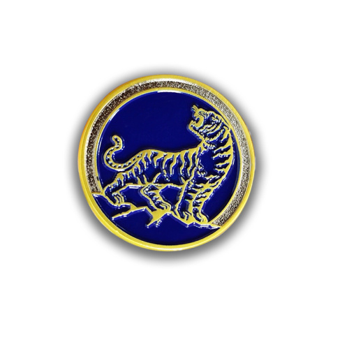Custom Animal Frocious Tiger Badge Pin