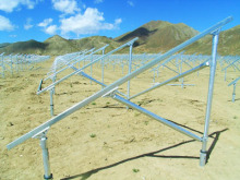 Photo voltaic brackets steel pile for solar system