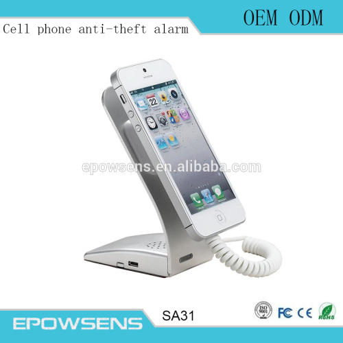 cell phone security display holder with alarm /mobile phone anti theft