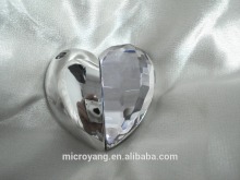promotion wedding favor gifts metal heart shape diamond usb