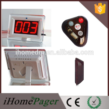 Waterproof transmitter wireless waiter calling system for restaurants