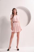 Short Sleeve Floral Mini Dress