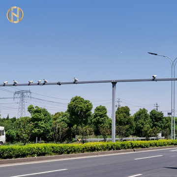 6 Meter Arm Solar City Traffic Poles