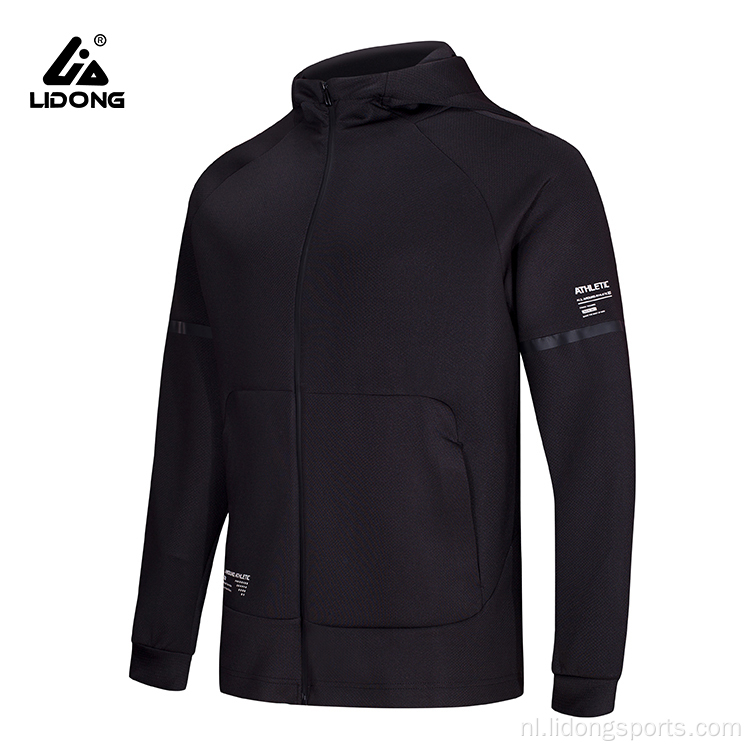 Sportgym fitness lopende ritsjack reflecterende hoodies