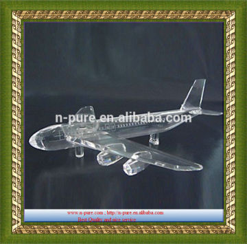 Wholesale custom made crystal airplane Model