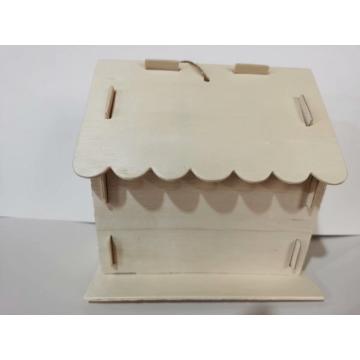 wooden bird house deco