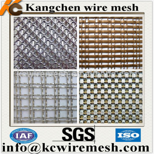 KANGCHEN Decorative Flat Wire Crimped Wire Mesh /Decorative Mesh For Curtain