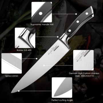 Coltello da cucina in acciaio inox da 8 pollici